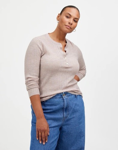 Madewell alpaca blend henley - madewell,